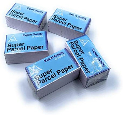 HOUF Diamond Parcel Papers No 1 White Outer & 2 White Flutes Inner Pack of 5x25pc Butter Paper Gift Wrapper(Whight)