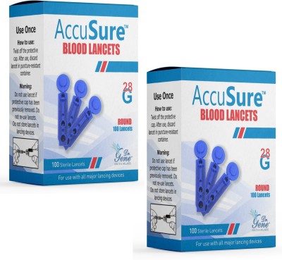 AccuSure Glucometer Blood Lancet 200 Pieces ,Round Lancet Needle ,Test Strips Glucometer Lancets(200)