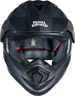 ROYAL ENFIELD DS ESCAPADE MATT BLACK -MONO (L)58 CM Motorbike Helmet(Matt Black)