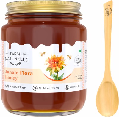 Farm Naturelle Virgin Pure Raw Natural Unheated Unprocessed Forest Honey - Jungle Flower Honey-1 KG(1 kg)
