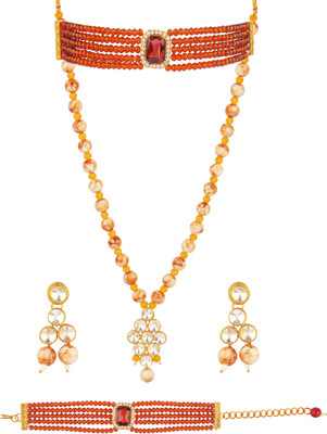 CATALYST Alloy Copper Brown, Yellow Jewellery Set(Pack of 1)