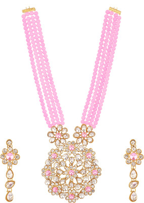 CATALYST Alloy Gold-plated Pink, White, Gold Jewellery Set(Pack of 1)