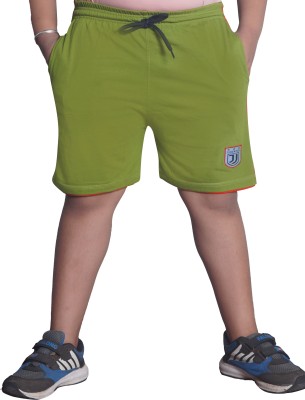 TRY MASCOT Short For Boys Casual Solid Pure Cotton(Green, Pack of 1)