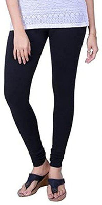 Chic Attire Ankle Length Ethnic Wear Legging(Black, Solid)