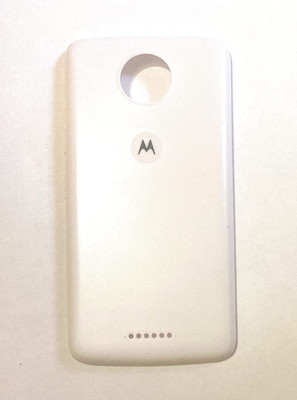 Sandreezz Motorola Moto C (with Proper Logo) Back Panel(White)