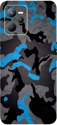 AsSkin Realme C35, realme c35, Oppo Mobile Skin(Ultra Super Militery Blue Camoflage With High Matte Finish .Skin..)