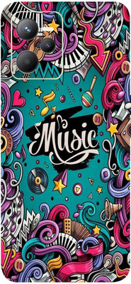 AsSkin Realme C35, realme c35 Mobile Skin(Ultra Super Music Graffiti Matte With High Matte Finish.)