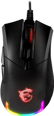 MSI CLUTCH GM50 Gaming USB RGB Optical Mouse Wired Optical  Gaming Mouse(USB 2.0, Black)