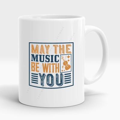 LASTWAVE may the music be with you, Violin Design Graphic Printed 11Oz Ceramic Coffee Ceramic Coffee Mug(325 ml)