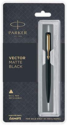 PARKER VECTOR MATTE BLACK GT Ball Pen(Ink Color - Blue)