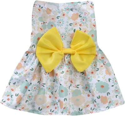 KUTKUT Dress, Frock for Dog, Cat(Yellow)