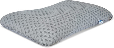Dormyo Luxury Curve Memory Foam Abstract Sleeping Pillow Pack of 1(Grey)