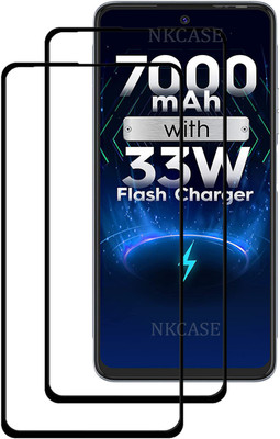 NKCASE Edge To Edge Tempered Glass for Tecno Pova 3(Pack of 2)