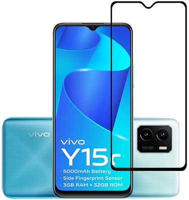Donald Edge To Edge Tempered Glass for Vivo Y15c(Pack of 1)