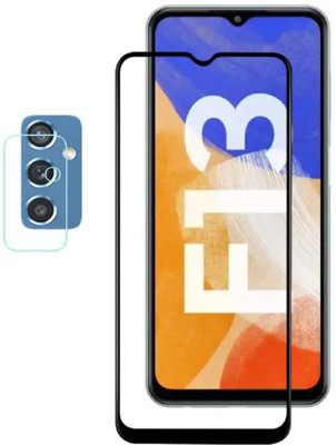 ISAAK Edge To Edge Tempered Glass for Samsung Galaxy F13 Edge to Edge, 11D Tempered Glass & Back Camera Lens Protector(Pack of 2)