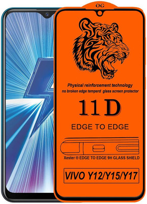 GORILLA Extra Strong Premium Edge To Edge Tempered Glass for Vivo Y15(Pack of 1)