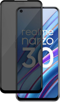 GLOBAL NOMAD Edge To Edge Tempered Glass for realme Narzo 30(Pack of 1)