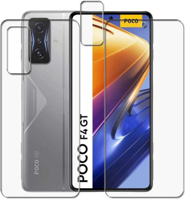 DOWRVIN Front and Back Tempered Glass for POCO F4 GT(Pack of 2)