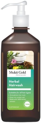 AXIOM Mukti Gold Herbal Hair Wash Dispenser |Shampoo for women | For Dry & Dehydrated(400 ml)