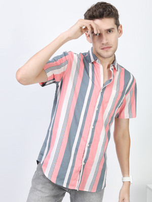 HIGHLANDER Men Striped Casual Multicolor Shirt