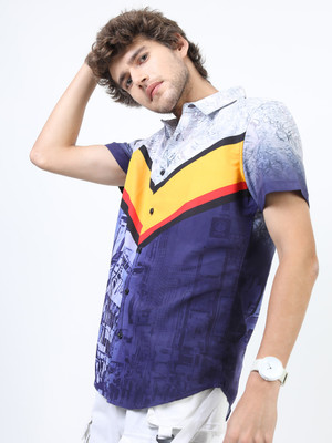 HIGHLANDER Men Printed Casual Multicolor Shirt