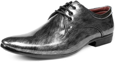 Aaeshu Aaeshu Men's And Boys comforable walk shining casual wedding shoe Lace Up For Men(Grey , 9)