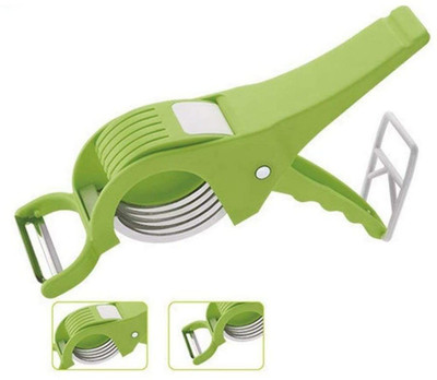 Plastic Vegetable Cutter Veg Cutter Bhindi Cutter Multi Cutter (Multicolor) Vegetable & Fruit Grater & Slicer(1)