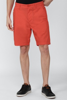 FOREVER 21 Solid Men Orange Regular Shorts