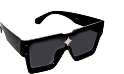 UZAK Wayfarer Sunglasses(For Men & Women, Black)