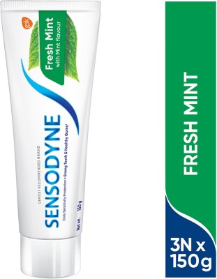 SENSODYNE Fresh Mint Combo,� for daily sensitivity protection Toothpaste(450 g, Pack of 3)