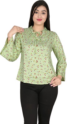 IBIZAstudio Casual Floral Print Women Multicolor Top