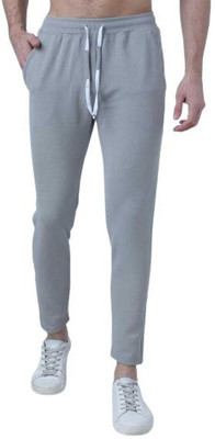 AMFABRICS Solid Men Grey Track Pants