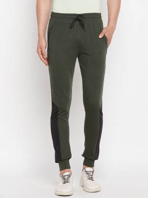 firstkrush Solid Men Green Track Pants