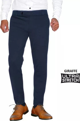 giraffe style mart Slim Fit Men Beige Trousers