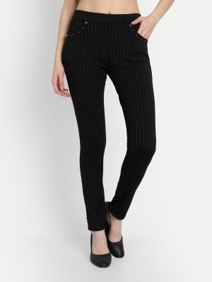 Wicked stitch Regular Fit Women Black Trousers