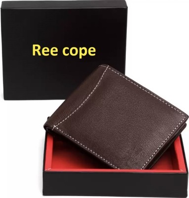 ree cope Men Casual, Trendy, Travel, Evening/Party Brown Genuine Leather Wallet(7 Card Slots)