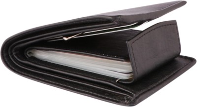 ARFA Men Formal, Formal Black Artificial Leather Wallet(8 Card Slots)