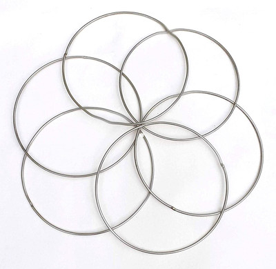 Craft Affair | Metal Round Ring Hoops | (Size, 9inch) Pack Of 4 | for Dream Catchers Craft
