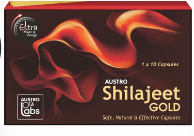 Austro Labs SHILAJEET GOLD | AYURVEDIC STAMINA ,POWER ,IMMUNITY BOOSTER CAPSULES FOR MEN(10 Capsules)