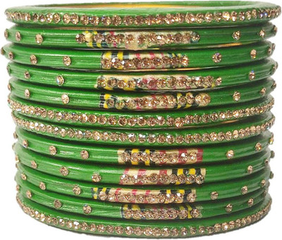 Anshi Creations Lac Bangle Set(Pack of 12)