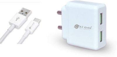 A2 Gold 3.1 A Wall Charger for Mobile with Detachable Cable(White)