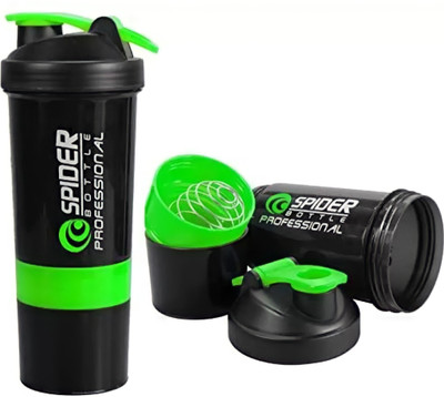 Sipsport 500 ml Plastic Shaker(Pack of 1, Green)