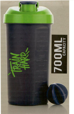 Smiling Cart 700 ml Plastic Shaker(Pack of 1, Green)