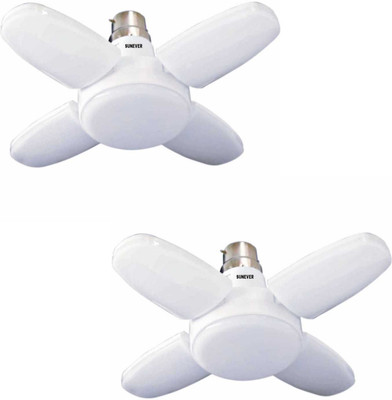 sunever 28 W Basic Decorative B22 LED Bulb(White, Pack of 2)