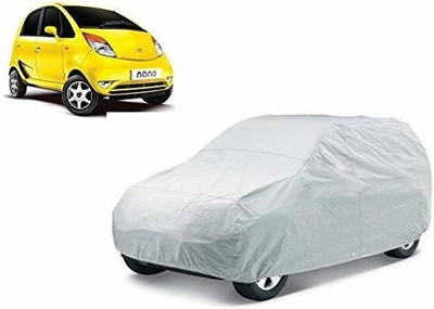 Anlopeproducts Car Cover For Tata Nano Genx (With Mirror Pockets)(Silver)