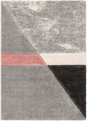 Acarpet Silver Polyester Carpet(4 ft,  X 6 ft, Rectangle)
