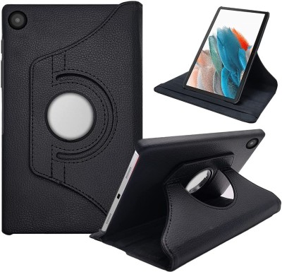 S-Gripline Flip Cover for Samsung Galaxy Tab A8 10.5 (2021.)SM-X200, Interior leather hand strap(Black, Pack of: 1)