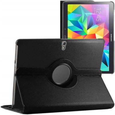 S-Line Flip Cover for Samsung Galaxy Tab S 10.5 Inch T805, 3D Rotate Case with stand function(Black, Pack of: 1)