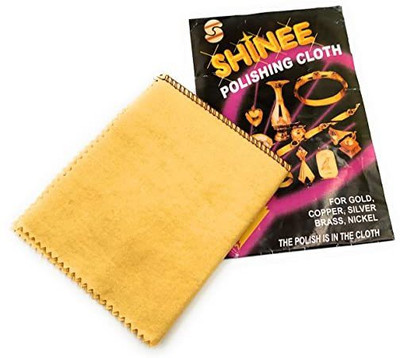 HOUF Dual Polishing & Cleaning Shinee Cloth 2pcs Ideal for Gold, Silver, Brass Wet and Dry Microfiber Cleaning Cloth(2 Units)
