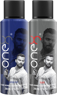One8 Upper Cut & Flick Deodorant Body Spray  (2 Items In The Set) For Rs. 198 @ 72 %
